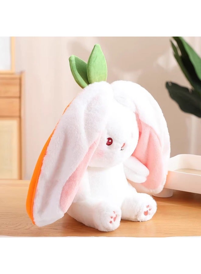 Cute Transformation Rabbit Fruit Doll Plush Toy Sofa Pillow Ornaments Girls Sleeping Bedside Cloth Doll Doll-Specifications:28cm -Color:Strawberry Rabbit - Image 2