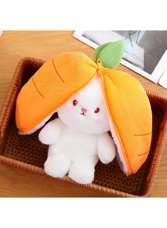 Cute Transformation Rabbit Fruit Doll Plush Toy Sofa Pillow Ornaments Girls Sleeping Bedside Cloth Doll Doll-Specifications:28cm -Color:Strawberry Rabbit - Image 5