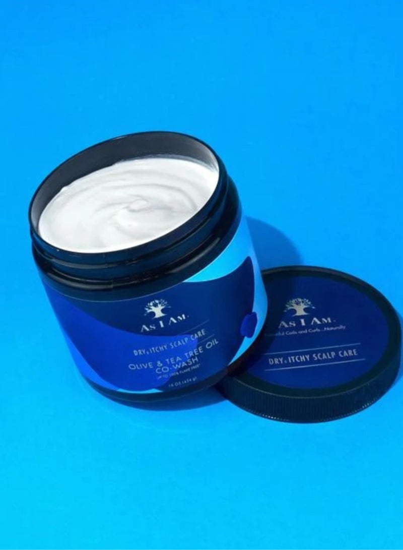 آز أي آم العناية بفروة الرأس الجافة والحكة بزيت الزيتون وشجرة الشاي 454 جرام - Image 2