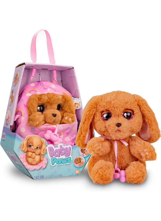 Baby Paws BABY PAWS Sleeping Puppies - Cocker an Interactive Plush Puppy which Makes Sounds, Opens and Closes its Eyes, and Has a Bag to Take the Puppy Around with You - Gift Toy for Girls and Boys +3 Years  - Image 1