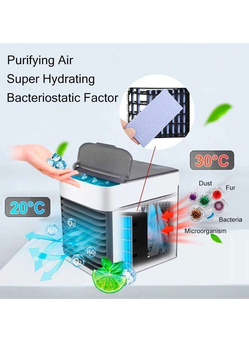 ARCTIC AIR - Latest Personal Air Cooler Fan, Portable Air Conditioner, Humidifier, Purifier 3 in 1 Evaporative Cooler with 3 Speed, Mini AC USB Cooling Desktop Fan for Bedroom, Travel, Office - Image 1