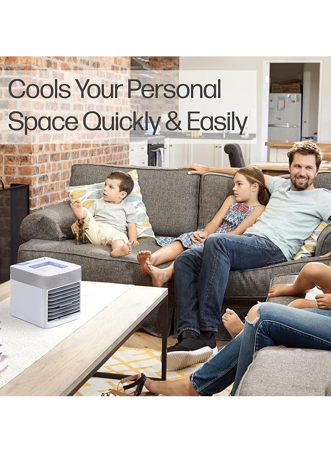 ARCTIC AIR - Latest Personal Air Cooler Fan, Portable Air Conditioner, Humidifier, Purifier 3 in 1 Evaporative Cooler with 3 Speed, Mini AC USB Cooling Desktop Fan for Bedroom, Travel, Office - Image 1