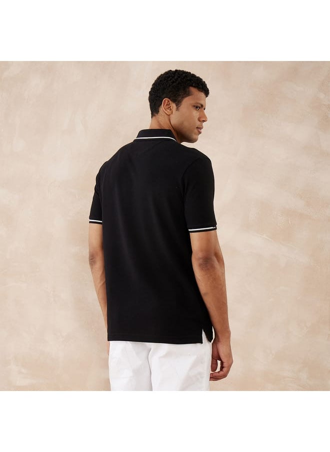 fahrenheit - Fahrenheit Solid Polo T-shirt with Short Sleeves - Image 1