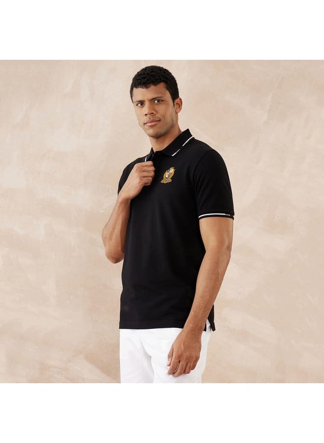 fahrenheit - Fahrenheit Solid Polo T-shirt with Short Sleeves - Image 1