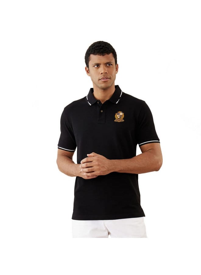 fahrenheit - Fahrenheit Solid Polo T-shirt with Short Sleeves - Image 1