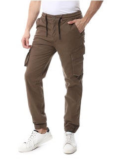 Andora Fly Zipper Button Cargo Pants_Crocodile Green  - Image 2