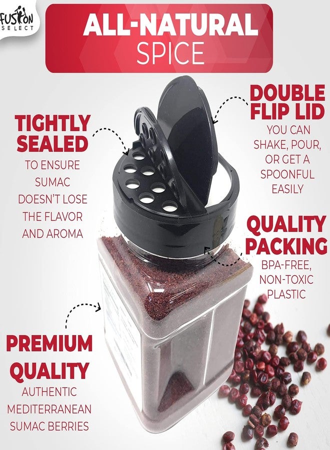 Fusion Select 100% Pure Sumac Spice, 100% Natural Sumac Powder | No Salt | Non-GMO | Middle Eastern Spices | Sumac Seasoning | Double Lids Jar (7 Ounce) - Image 5