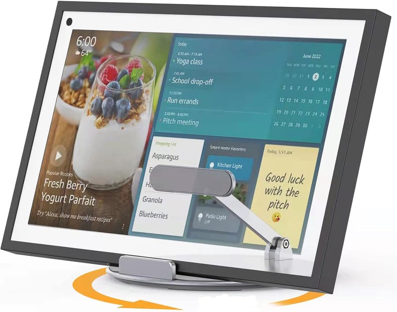 Laivli حامل ألومنيومي لجهاز Echo Show 15 من – قابل للدوران والميل، حامل قابل للطي مع قاعدة دوارة بزاوية 360 درجة - Image 1
