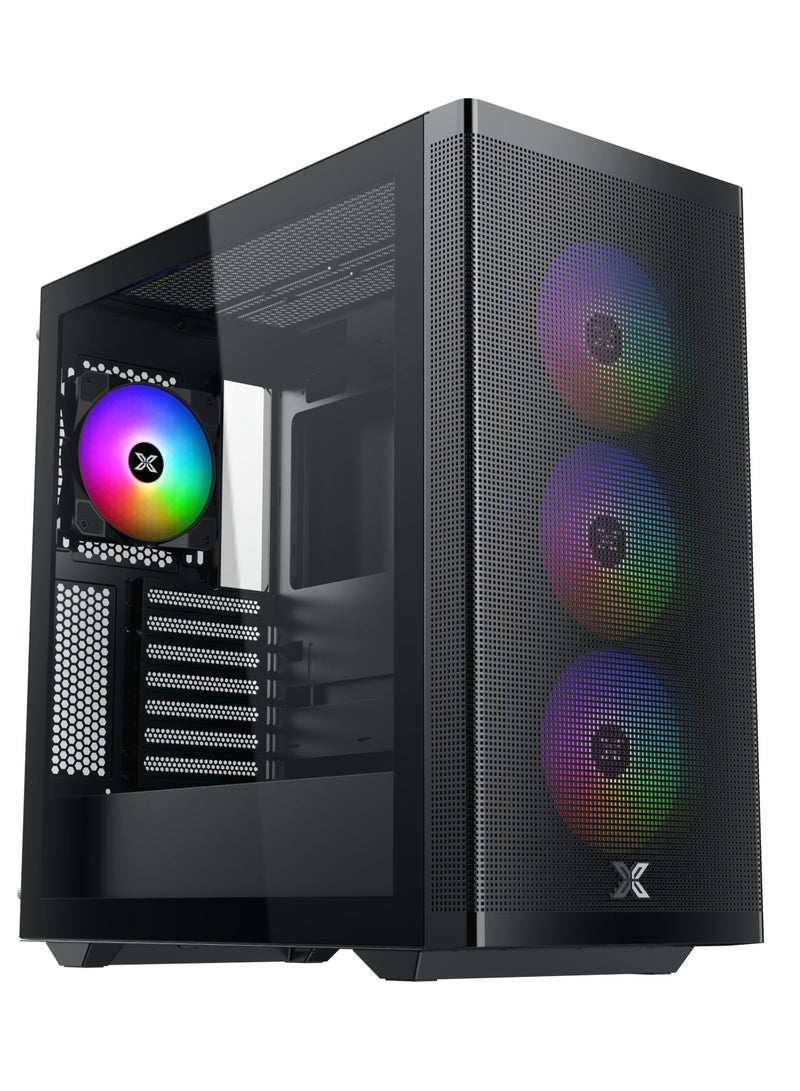 GCC GAMERS NOVA BLACK V3 Intel Gaming PC (Core i5-12400F, RTX3050, 16GB RAM, 1TB SSD, WiFi Ready | Windows 11 Installed)  - Image 1