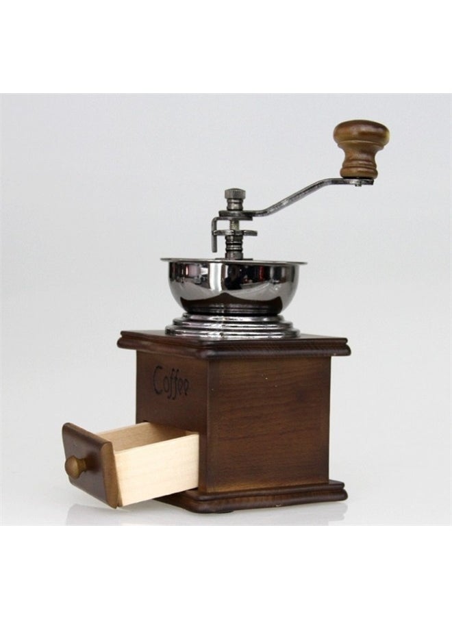 yongsheng Standard Coffee Mill Manual Grinder，Manual Espresso Coffee Bean Grinder - Vintage Crude Wood Style Coffee Grinders Ceramic Grinding Core Hand Coffee Grinder Portable Coffe Grinder·  - Image 4