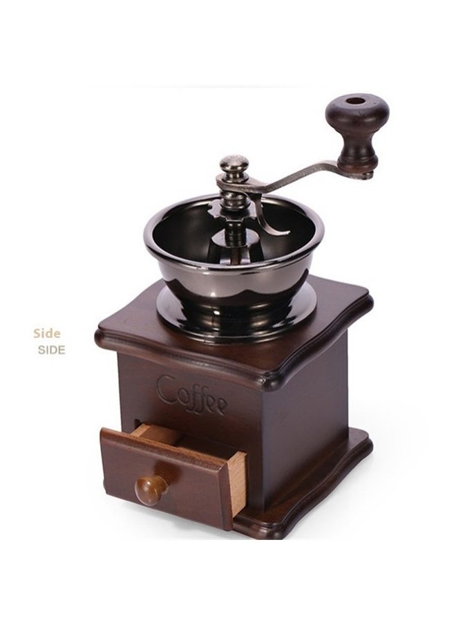 yongsheng Standard Coffee Mill Manual Grinder，Manual Espresso Coffee Bean Grinder - Vintage Crude Wood Style Coffee Grinders Ceramic Grinding Core Hand Coffee Grinder Portable Coffe Grinder·  - Image 2