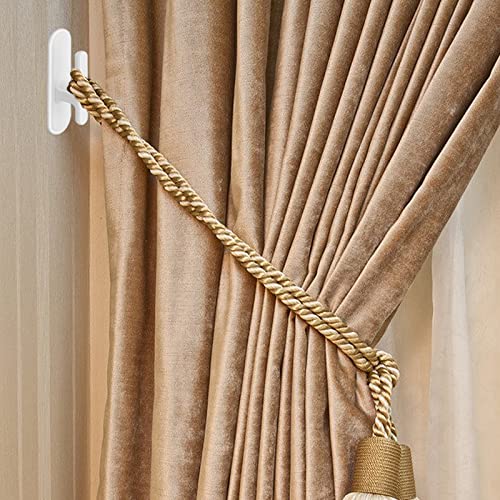 Grevosea 8 Pieces Blind Cord Winding Safety Blind Cord Hooks Blind Cord Holder Adhesive Wall Hook Wrap Cleats Baby Proofing for Home Office Window Blinds Curtains Sun Shades Ropes White - Image 3