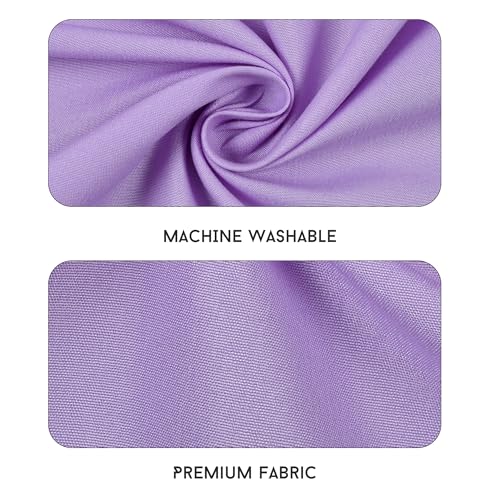 FRESH FROM LOOM Microfiber Solid Plain Queen Size Bedsheet Set -, 240 TC, Hypoallergenic, Includes 2 Pillow Covers (Size- 90x95 inch | Purple| Solid) - Image 3