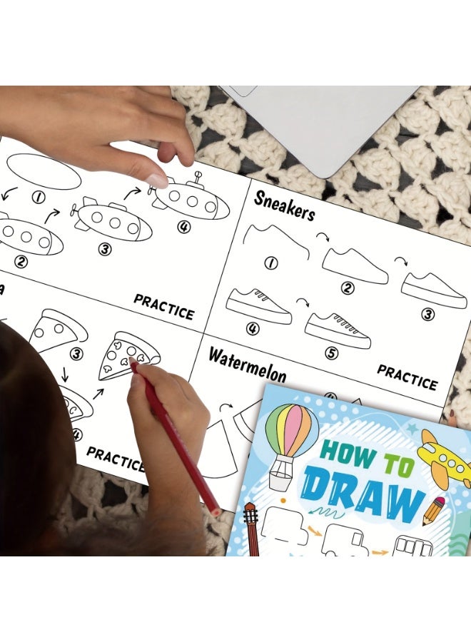 Capstro How to Draw Step-by-Step Drawing Book for Kids – Guided Sketch Practice for Early Art Skills, Creative Learning & Screen-Free Activity – Vehicle Theme - Image 2