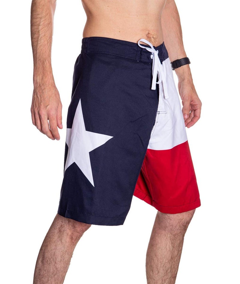 Calhoun Men's State Flag Swim Board Shorts (Texas Flag, Medium) - Image 3
