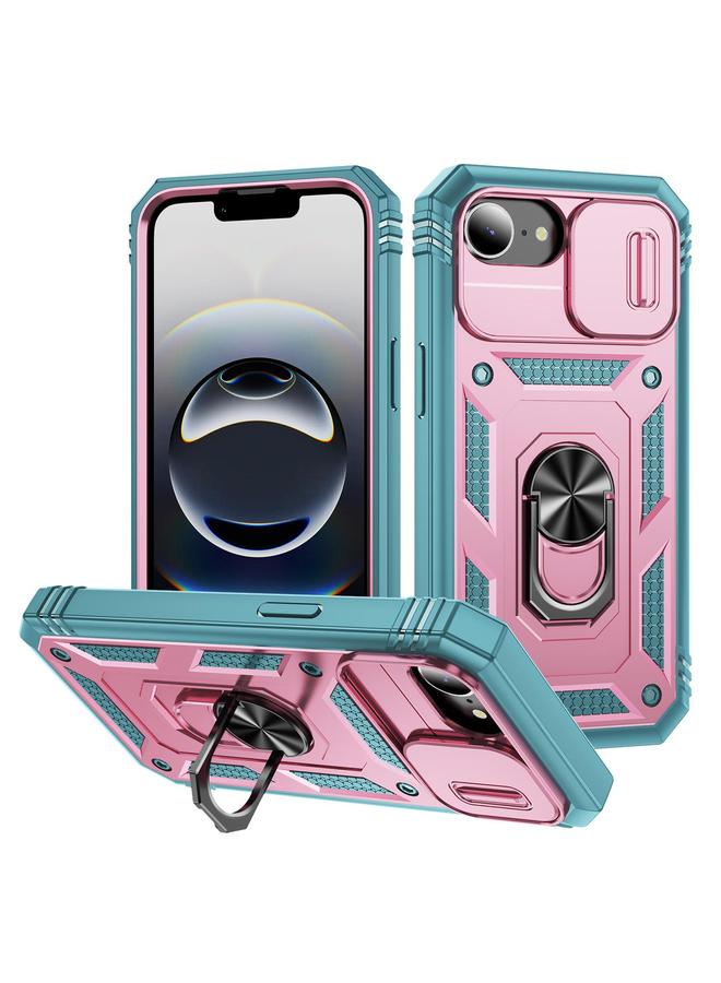 S-TOP Case For iPhone 16e Sliding Camshield TPU + PC Phone Case with Holder - Image 1