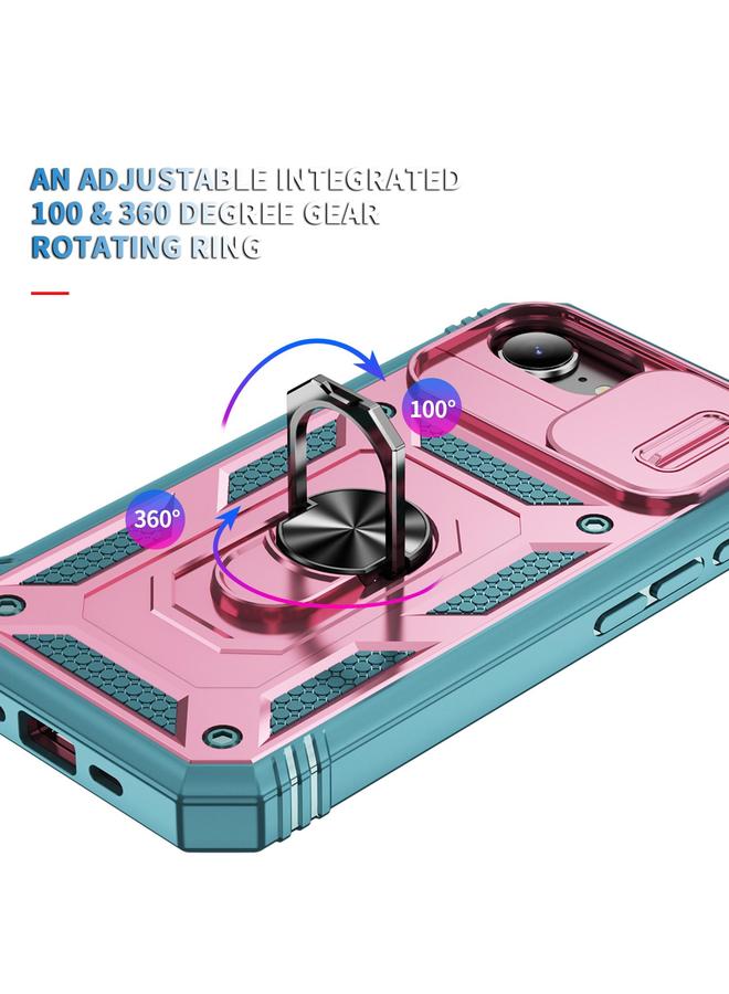 S-TOP Case For iPhone 16e Sliding Camshield TPU + PC Phone Case with Holder - Image 3