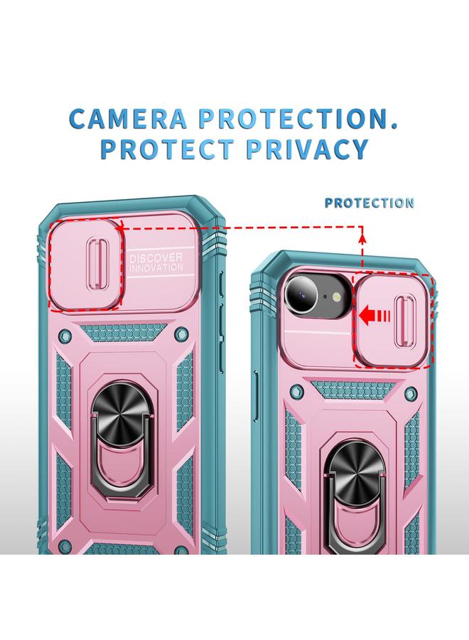 S-TOP Case For iPhone 16e Sliding Camshield TPU + PC Phone Case with Holder - Image 4