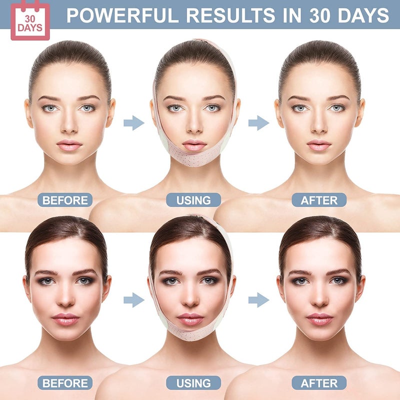 Galeboy Double Chin Reducer, Face Slimming Strap, V Line Lifting Mask Chin Strap For Women And Men, Anti-Wrinkle Face Mask For Double Chin And Shaggy Face Skin - Image 3