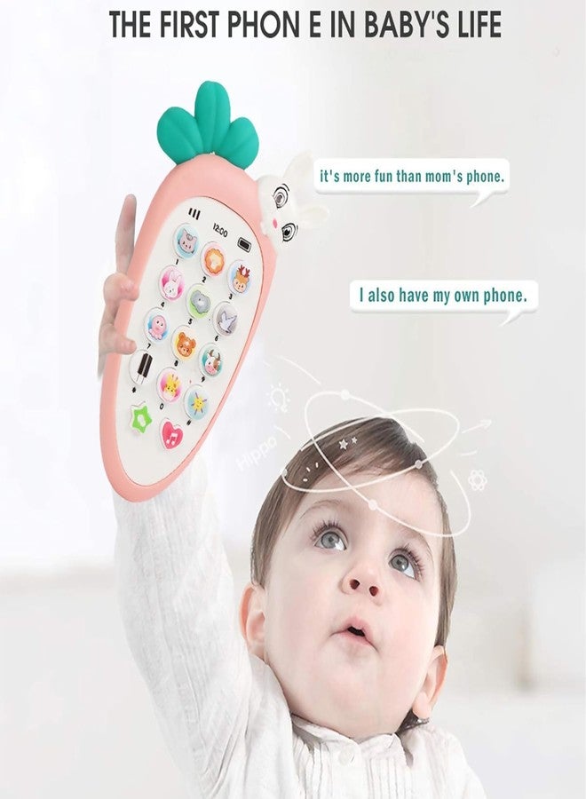 RPC99 Style Cute Rabbit Face Pretend Play Cell Phone Toy for Kids, Toddlers with Music, Ringtones, Lights - Birthday Party Favors and Gifts for Boys and Girls (Multicolor) - Image 5