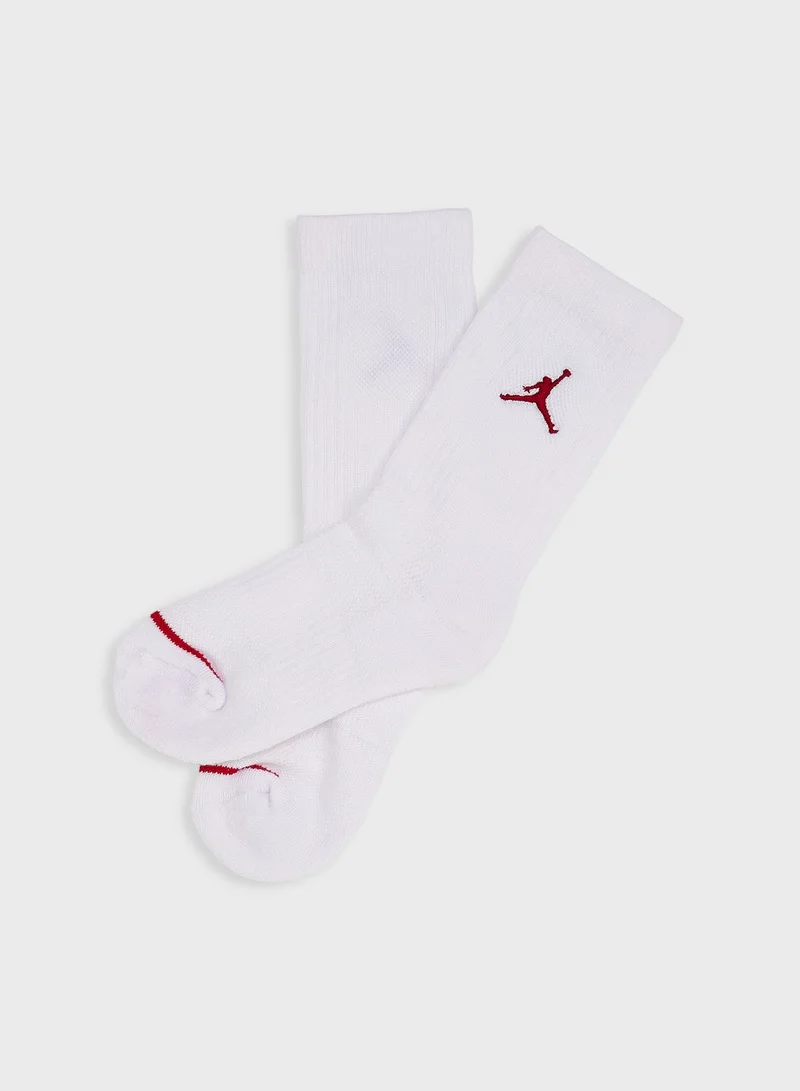 Jordan Kids 3 Pack Jordan Jumpman Cushion Crew Socks
