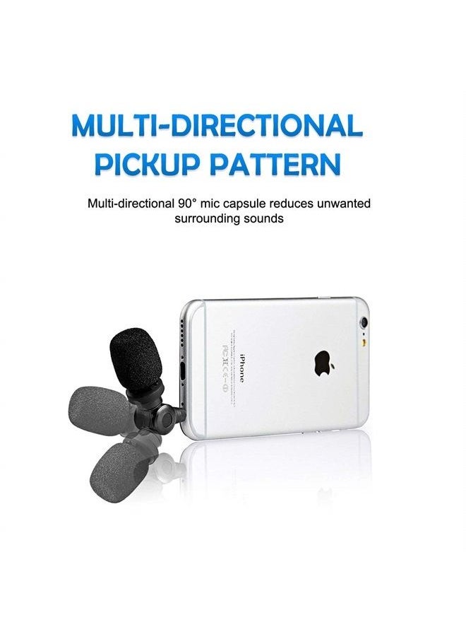 Saramonic - SmartMic Mini Condenser Flexible Microphone for Smartphones,Vlogging Microphone for iPhone and YouTube Video, Mic for iOS Apple iPhone iPad and Android Phone - Image 1