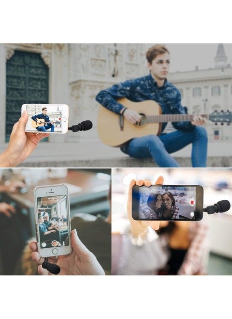 SmartMic Mini Condenser Flexible Microphone for Smartphones,Vlogging Microphone for iPhone and YouTube Video, Mic for iOS Apple iPhone iPad and Android Phone