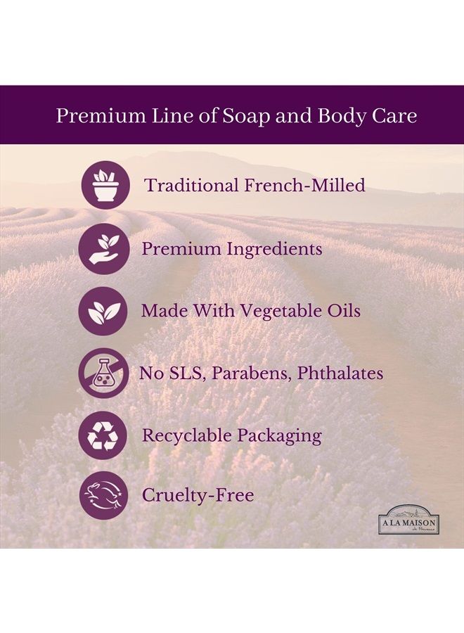 A La Maison Sweet Almond Liquid Hand Soap - Triple French Milled Natural Moisturizing Soap (3 Pack, 16.9 oz Bottle) - Image 5