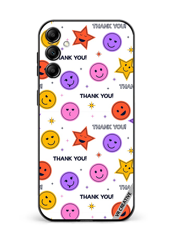 VR CREATIVE Protective Case Cover For Samsung Galaxy A55 Thank You Seamless Design Multicolour - Image 1