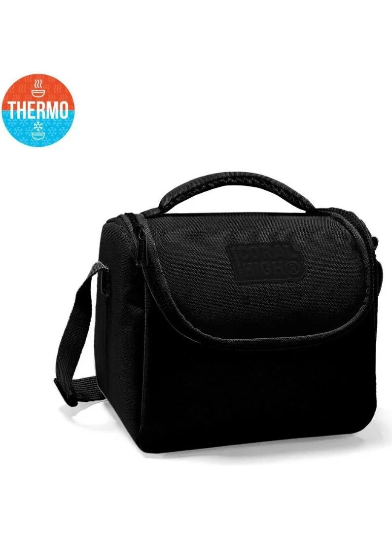 CORAL HIGH Kids Black Thermo Lunch Box 11845