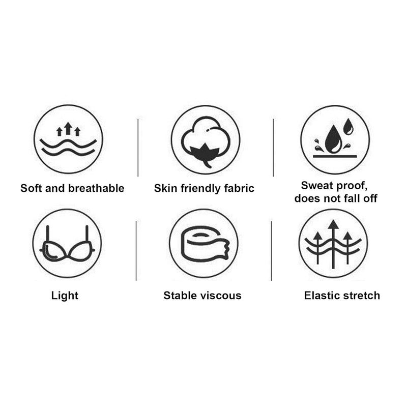 klarako Chest Tape, Body Chest Lift Support, Chest Support Tape,Sculpting Sweat Prof Breathable for Clothing - Image 4