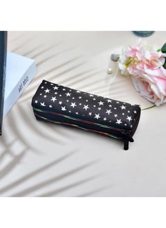 Kuber Industries Kuber Industries Pencil Pouch | Rexine Stationary Pouch | 2 Zipper Pencil Utility Pouch | Pen-Pencil Box for Kids | Star Pencil Pouch | Pack of 2 | Multi, Assorted  - Image 2