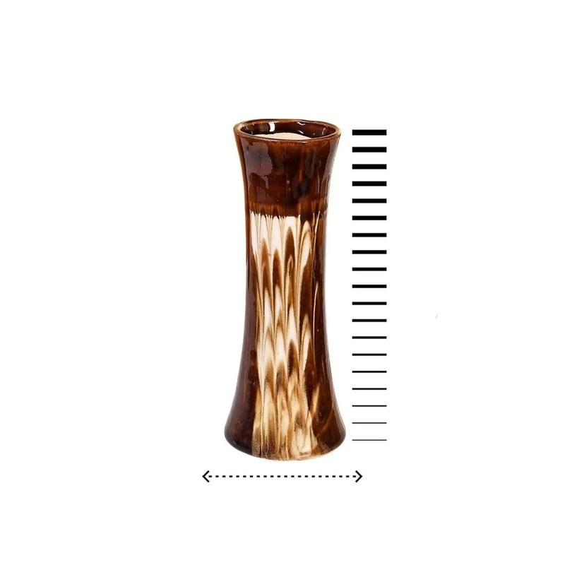 BENAVJI Flower Stand Vase Flower vase Ceramic vase Flower Pot for Home Long 8 Inch - Image 5