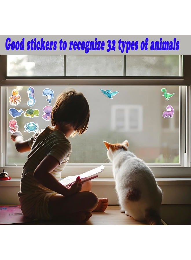 Goodangie00 2000Pcs Animal Stickers for Kids Reward, 4 Rolls Ocean Dinosaur Forest Jungle Incentive Decal for Kids School Classroom Teachers Supplies, Students Behavior Chart（1 Inch） - Image 3