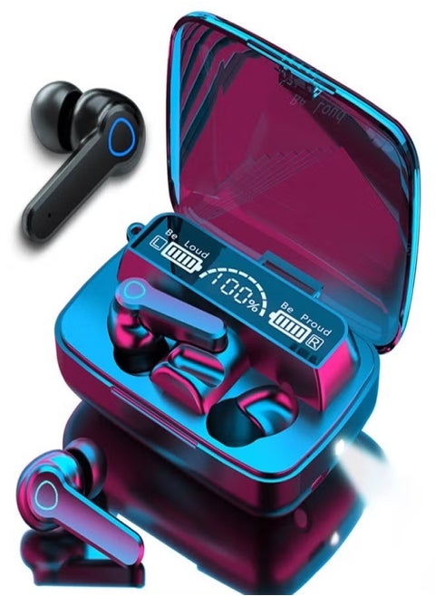 TWS M19 Bluetooth Earphone – Wireless Headphones with Mic & LED Display