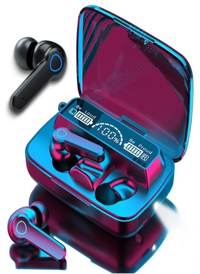 Generic - TWS M19 Bluetooth Earphone – Wireless Headphones with Mic & LED Display - Image 1