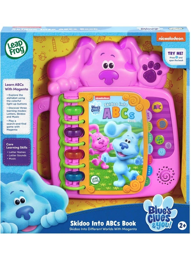 Blue'S Clues And You! Skidoo Into Abcs Book (Magenta) – Fun Alphabet Learning Book With Magenta, Packed With Songs, Sounds, And Early Literacy Play For Curious Preschoolers.