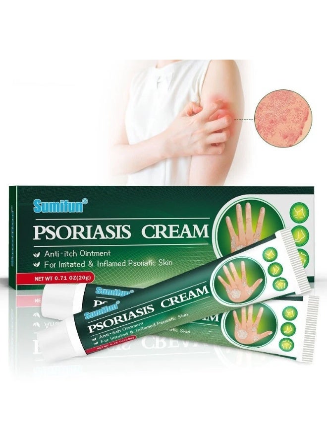 Sumifun Skin Repair Psoriasis Cream – Anti-Itch & Anti-Redness Ointment for Inflamed, Dry & Cracked Skin – Deep Nourishing Formula 20g Tube - Image 4