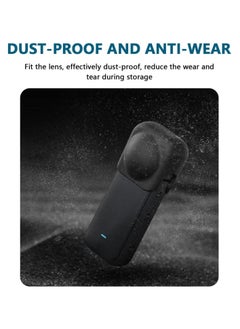 KASTWAVE Silicone Lens Cover Protector Guards Replacement Dust-Proof Lens Protective Cap for Insta360 X3 Action Camera Accessories  - Image 4