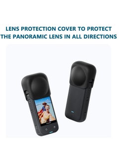 KASTWAVE Silicone Lens Cover Protector Guards Replacement Dust-Proof Lens Protective Cap for Insta360 X3 Action Camera Accessories  - Image 5