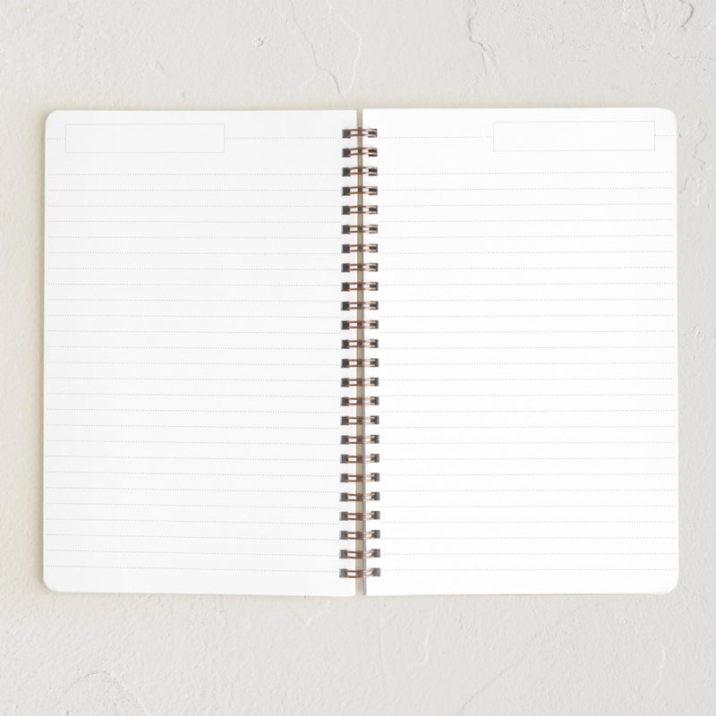 Minted Scalloped Gingham Notebook, Writing Journal for Notes & Journaling, Durable Paper Cover, Modern Aesthetic Colorful & Simple Spiral Bound Journal Notebook with 160 Lined Pages, 5.5" x 8.5" - Image 2