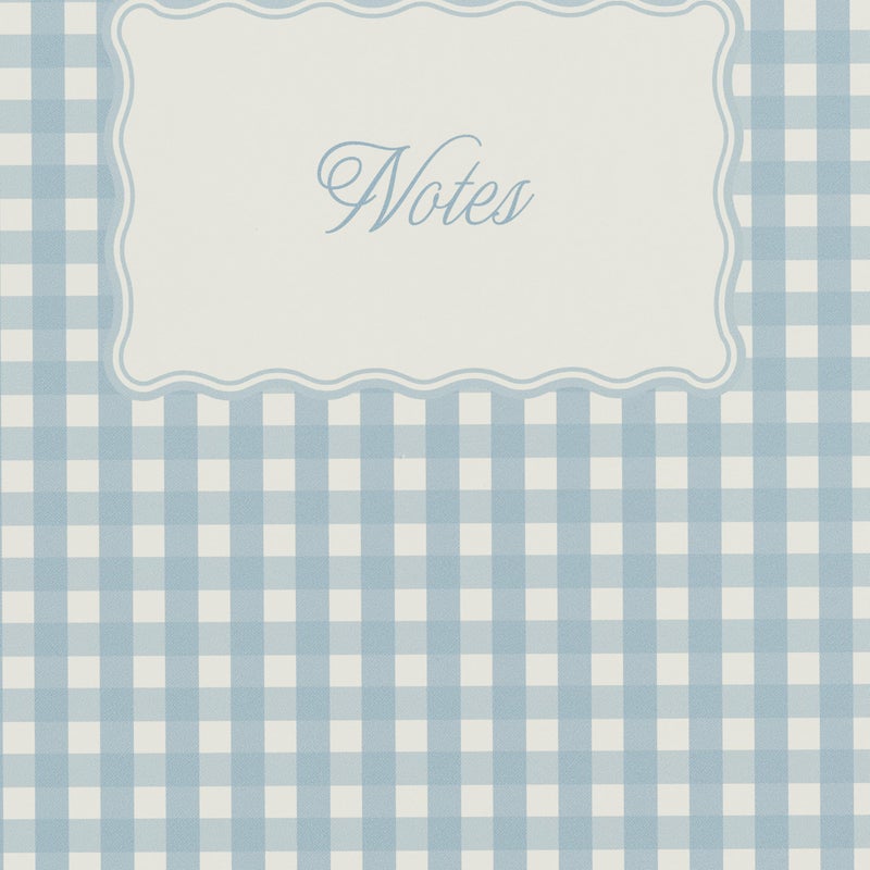 Minted Scalloped Gingham Notebook, Writing Journal for Notes & Journaling, Durable Paper Cover, Modern Aesthetic Colorful & Simple Spiral Bound Journal Notebook with 160 Lined Pages, 5.5" x 8.5" - Image 3