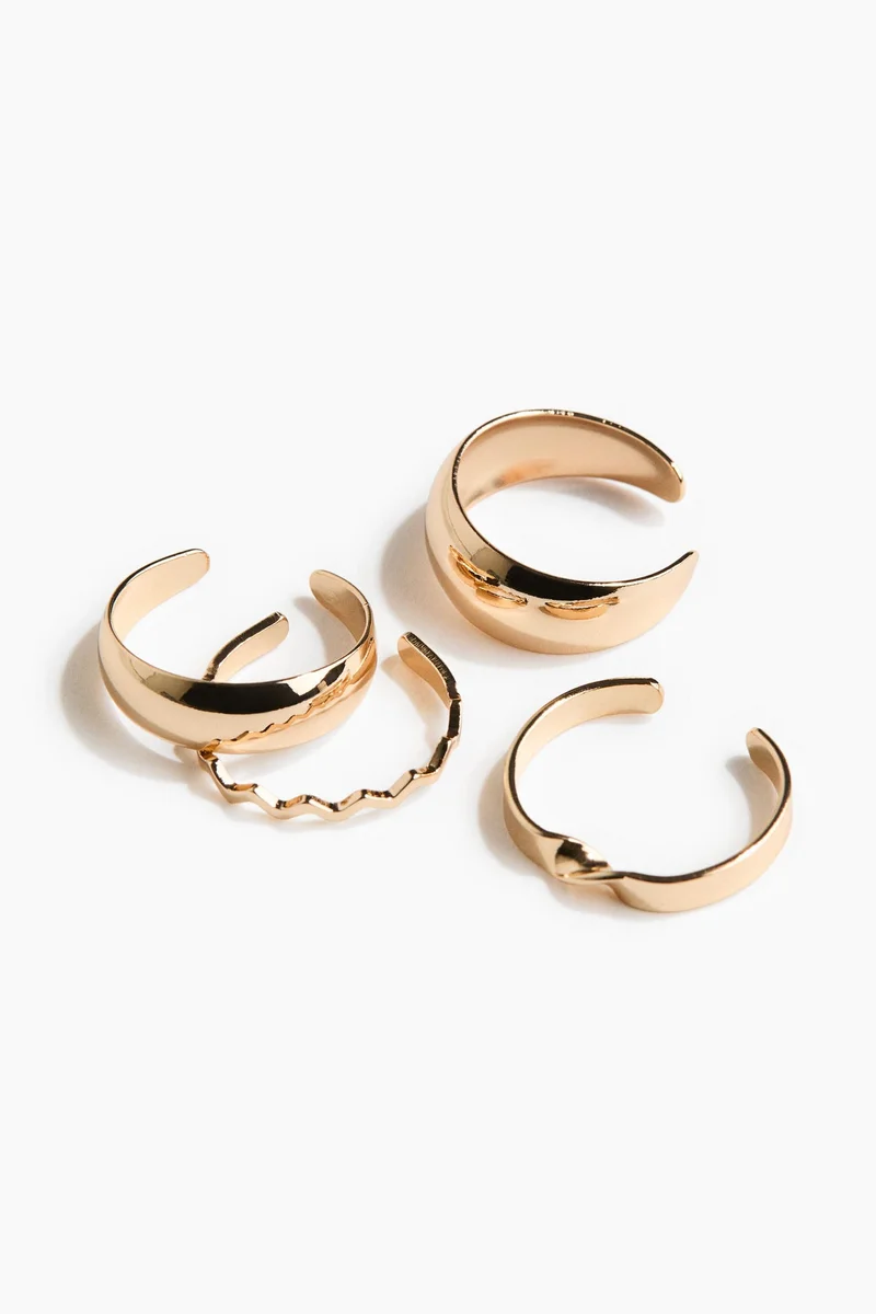 H&M  4-pack metal toe rings for Women | Best Price UAE