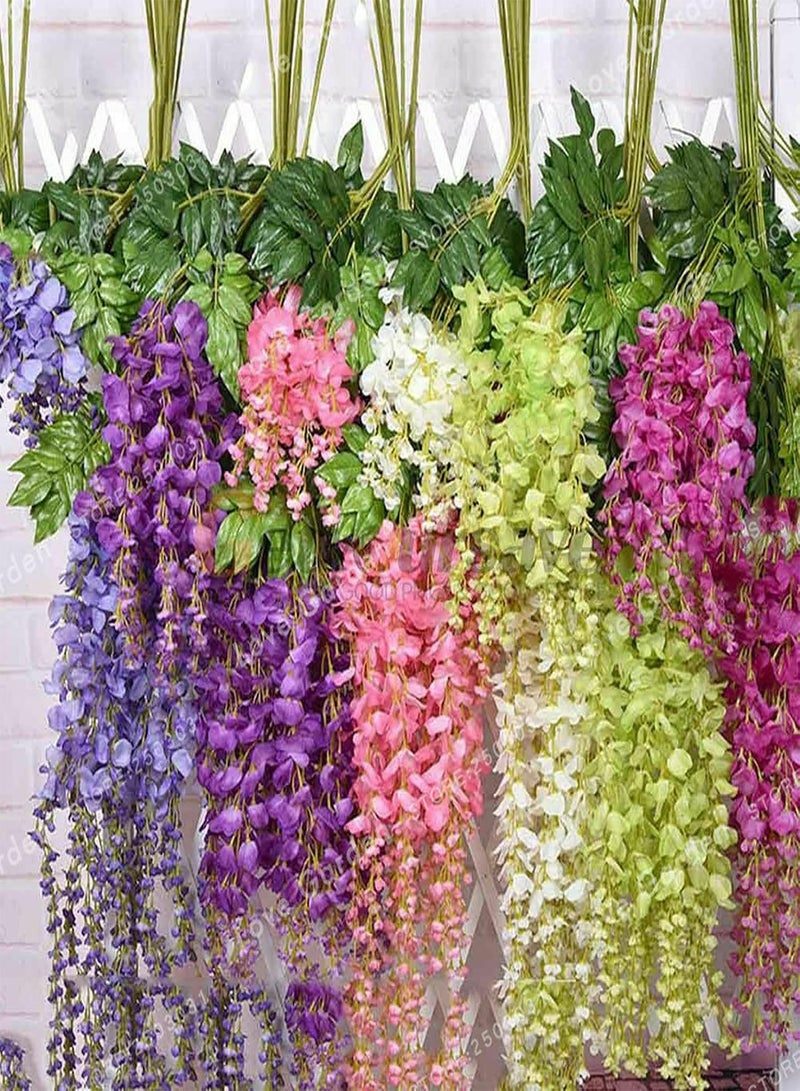 GGOOT 100Pcs/Bag Wisteria Tree Seeds Decorative Vibrant Mixed Color Fast Growing Plant Seeds for Balcony - Wisteria Seeds - Flower Seeds Vegetable Seeds Fruit Seeds Garden Plant Seeds for Planting - Image 5