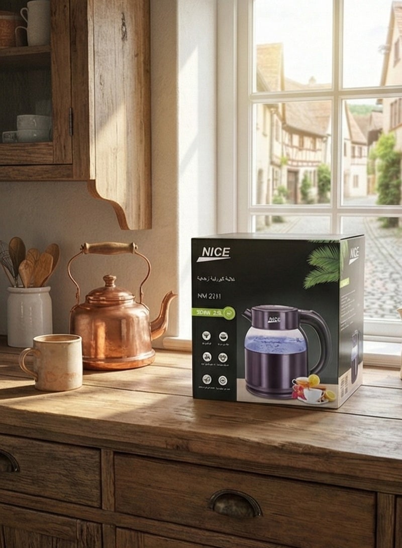NICE Glass electric kettle - Image 1