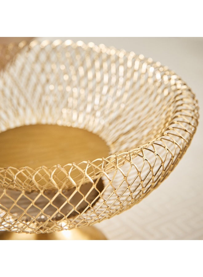 Home Box Kumudh Aurora Decorative Mesh Footed Bowl - 21x21x33 cm - Image 4