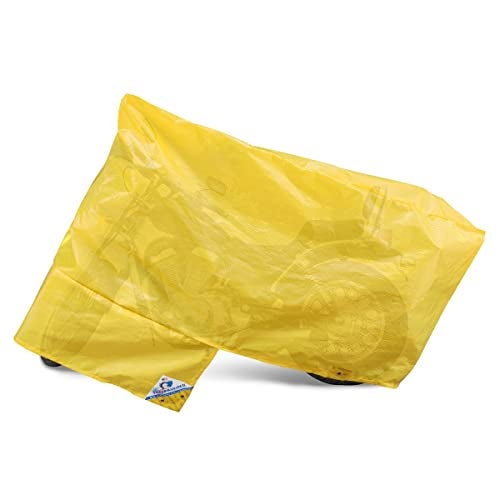 TUFFPAULIN Bike Cover, XXL Size, Yellow, UV Protection & Water Resistant Dustproof Plastic Bike Body Cover for Two Wheeler Scooter, Motor Cycle with Carry Bag-1 No. - Image 1