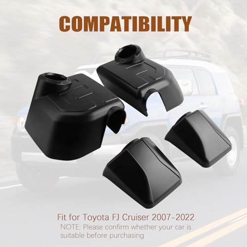 Tesmirror Mirror Cover for Fj Cruiser - Tesmirror Upgrade Door Rear View Mirror Cover for Toyota FJ Cruiser Accessories 2007-2021 2022 Side Rearview Caps - Image 2