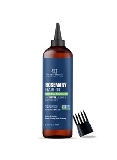 Botanic Hearth Botanic Hearth 100% Pure Rosemary Oil For Hair Growth (6.7 fl oz) Infused With Biotin, Jojoba & castor Oil | Hair strengthening Treatment | Nourishing & Volumizing | Non GMO Verified 