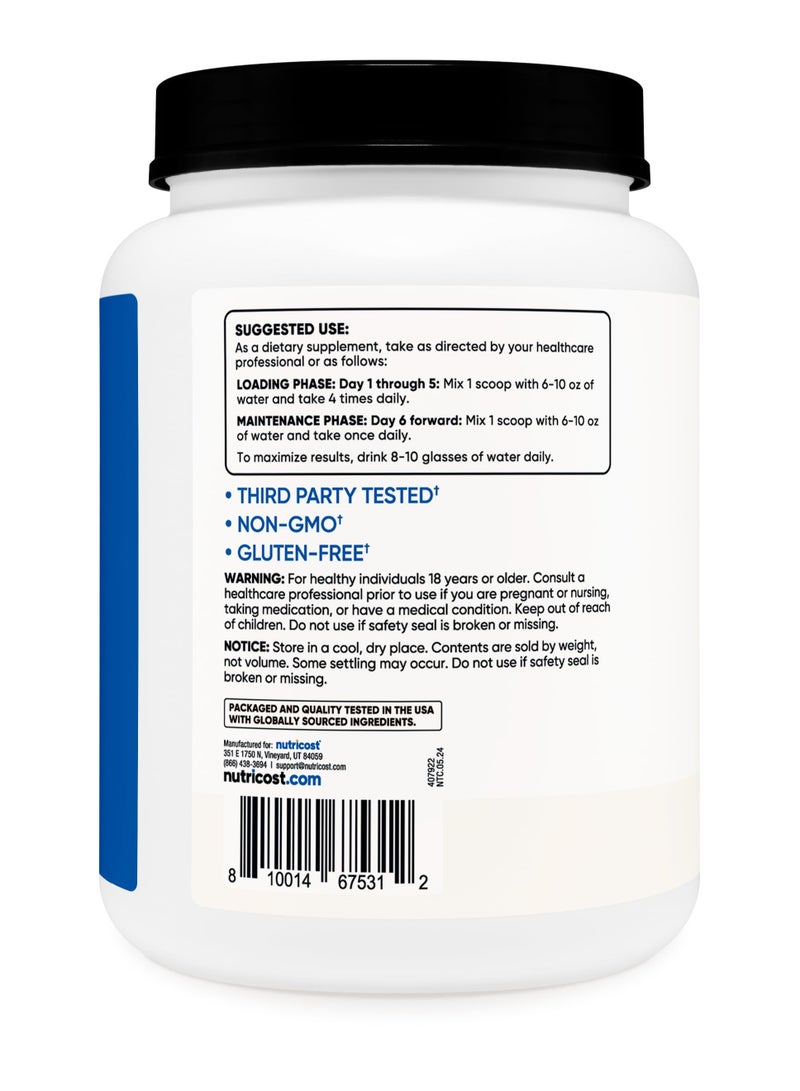 Nutricost كرياتين مونوهيدرات، كرياتين مونوهيدرات ميكرونيزد، 5 جرام لكل حصة - 200 حصة | 1 كجم لكل حاوية بدون نكهة صافي الوزن 35.7 أونصة (2.2 رطل) (1 كجم) - Image 4